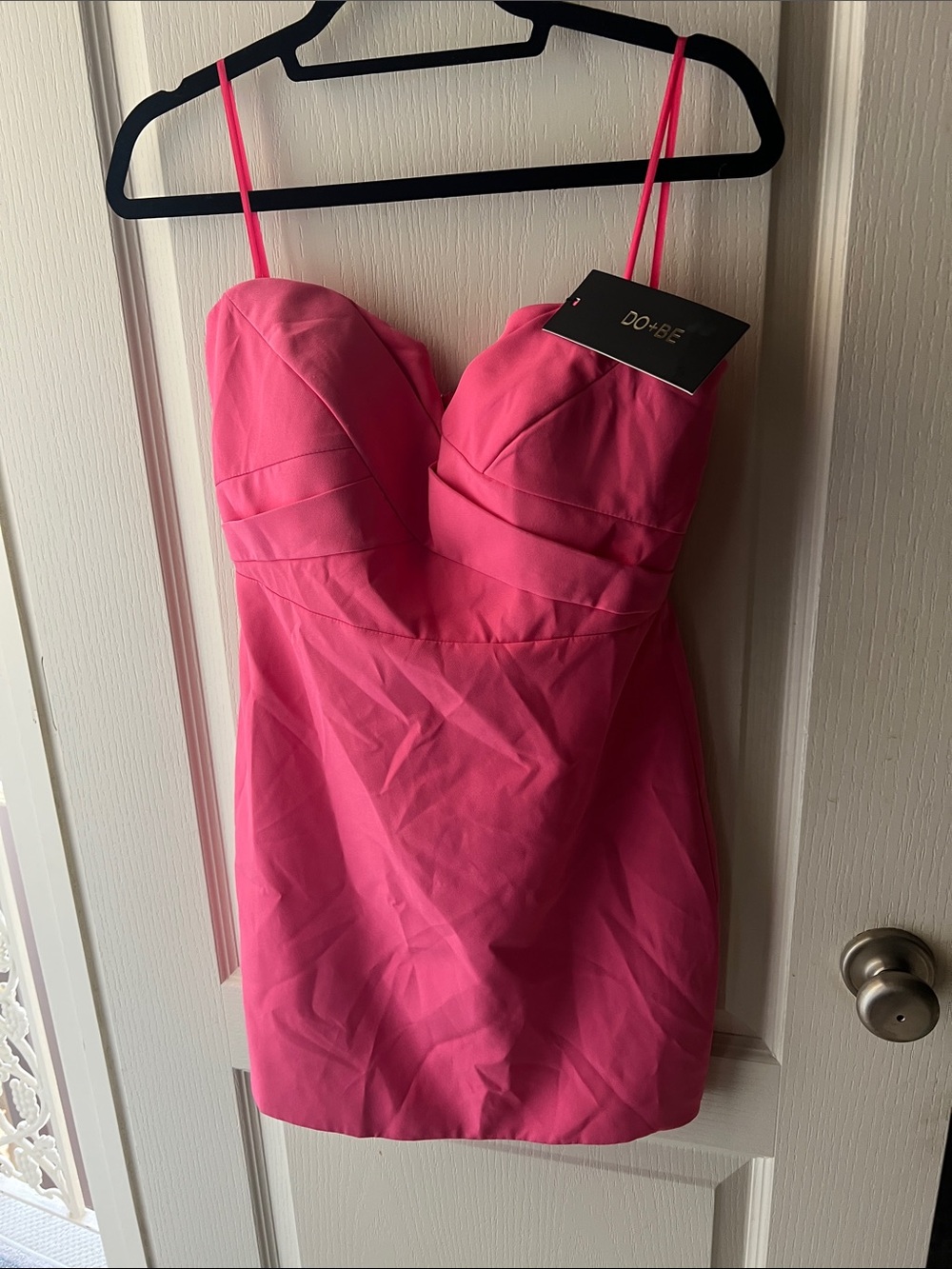 DO+BE Vibrant Pink Sweetheart strapless  Mini Dress